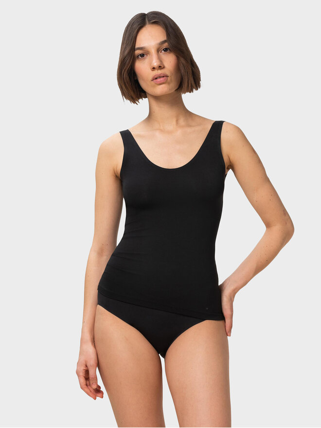 Triumph Triumph Τοπ Smart Natural 10213349 Μαύρο Slim Fit
