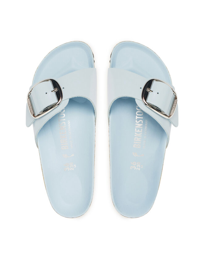 Birkenstock Natikači Birkenstock Madrid Big Buckle Hex 1030364 Svetlo modra