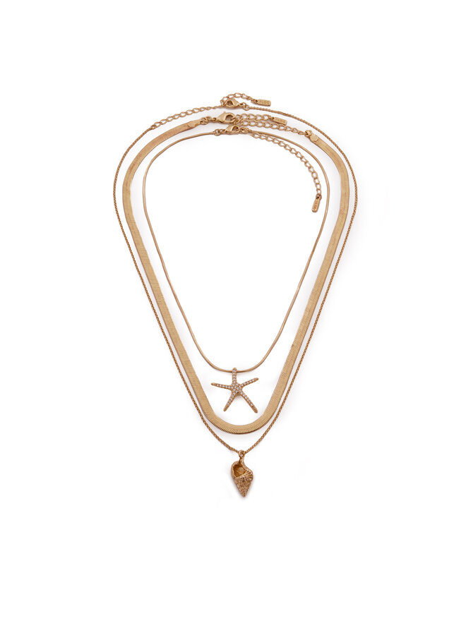 Aldo Комплект 3 колиета Aldo Seascharms 13995007 Златист