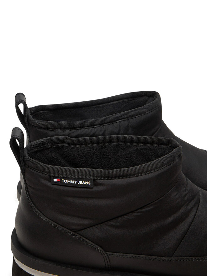 Tommy Jeans Cizme de zăpadă Tommy Jeans Tjw Nylon Flatform Boot Wl EN0EN02689 Negru
