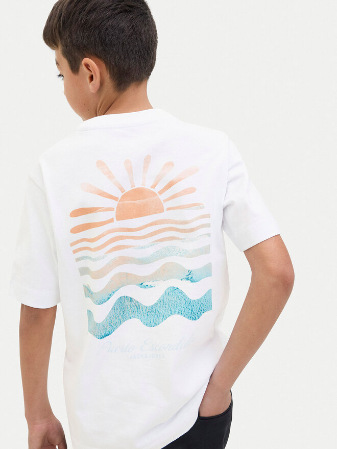 Jack&Jones Junior Jack&Jones Junior T-Shirt Canggu 12278649 Weiß Relaxed Fit