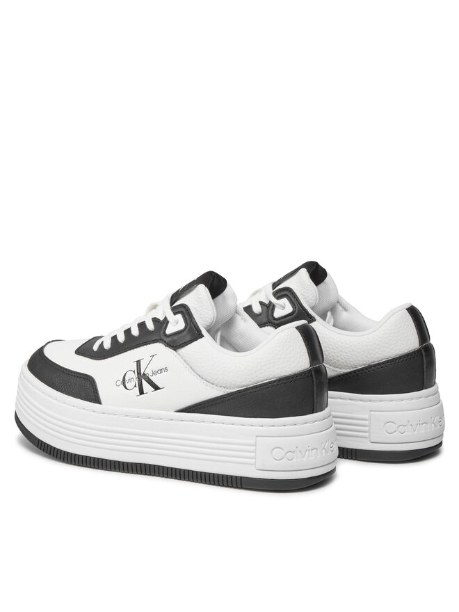 Calvin Klein Jeans Sportcipők Calvin Klein Jeans Bold Flatf Low Lace Mix Ml Fad YW0YW01316 Fekete