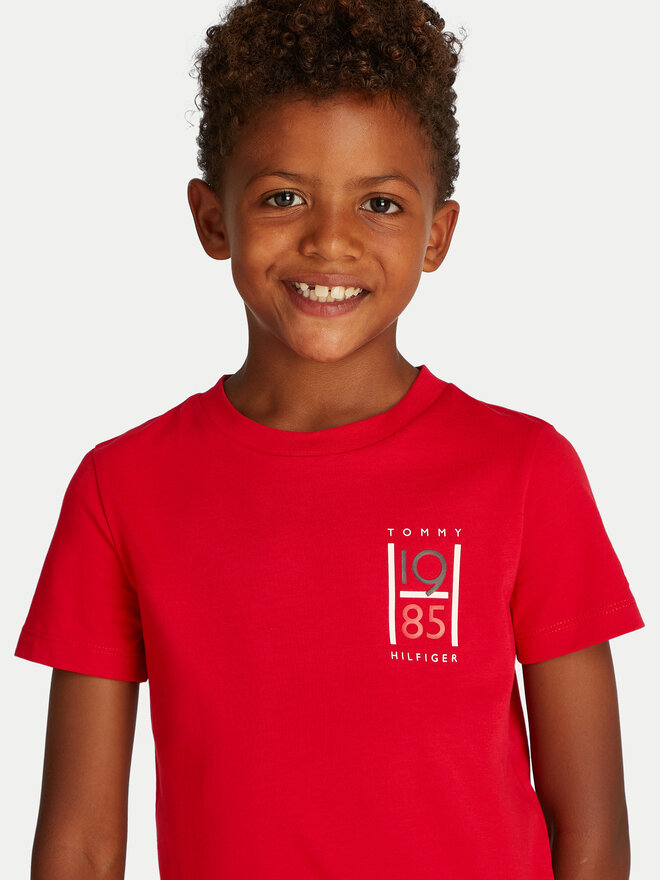 Tommy Hilfiger Tommy Hilfiger Camiseta KB0KB09536 D Rojo Regular Fit