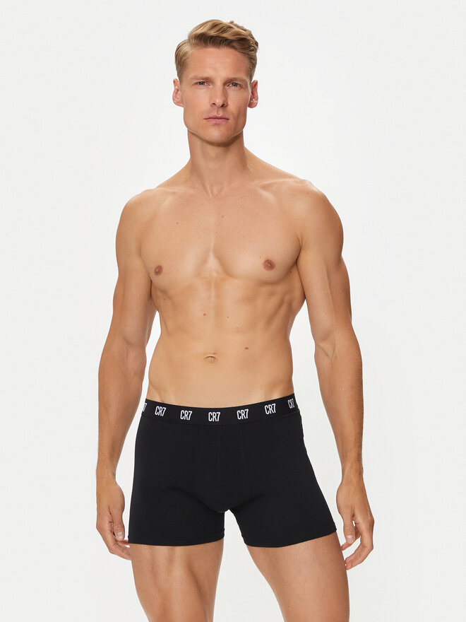 Cristiano Ronaldo CR7 Cristiano Ronaldo CR7 Set 3 parov boksaric Basic Trunk 3-Pack 8100-49-900 Črna