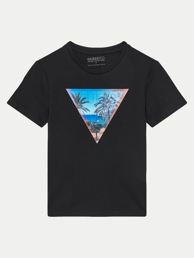 Guess Guess T-Shirt L5GI26 K8HM4 Μαύρο Regular Fit