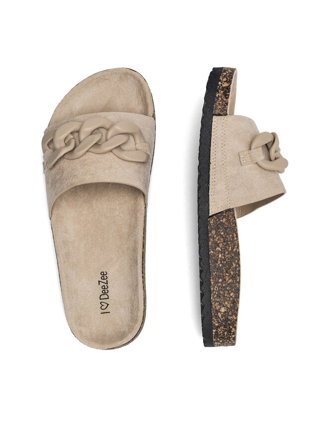 DeeZee Pantoletten DeeZee WSLS19-20 Beige
