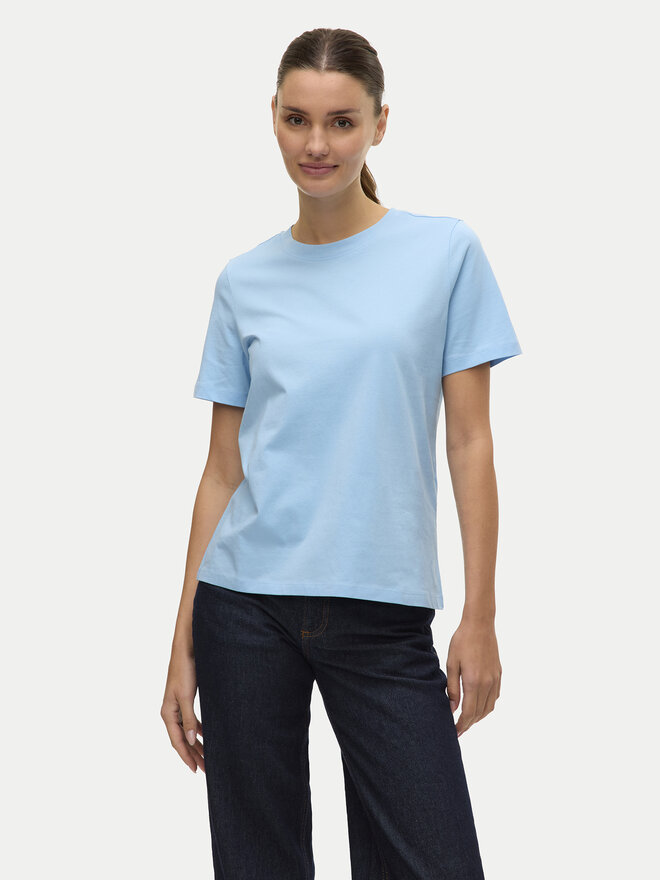 Vero Moda Vero Moda Marškinėliai Paulina 10316991 Mėlyna Regular Fit