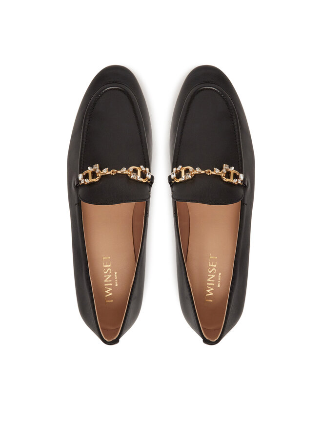 TWINSET Loaferke TWINSET 251TCP134 Črna