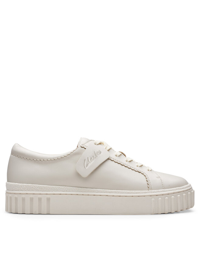Clarks Sneakersy Clarks Mayhill Walk 26177817 Biela
