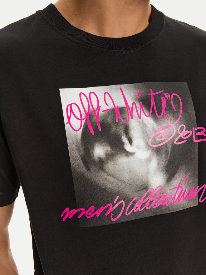 Off-White Off-White T-shirt OMAA027F22JER0141068 Crna Regular Fit