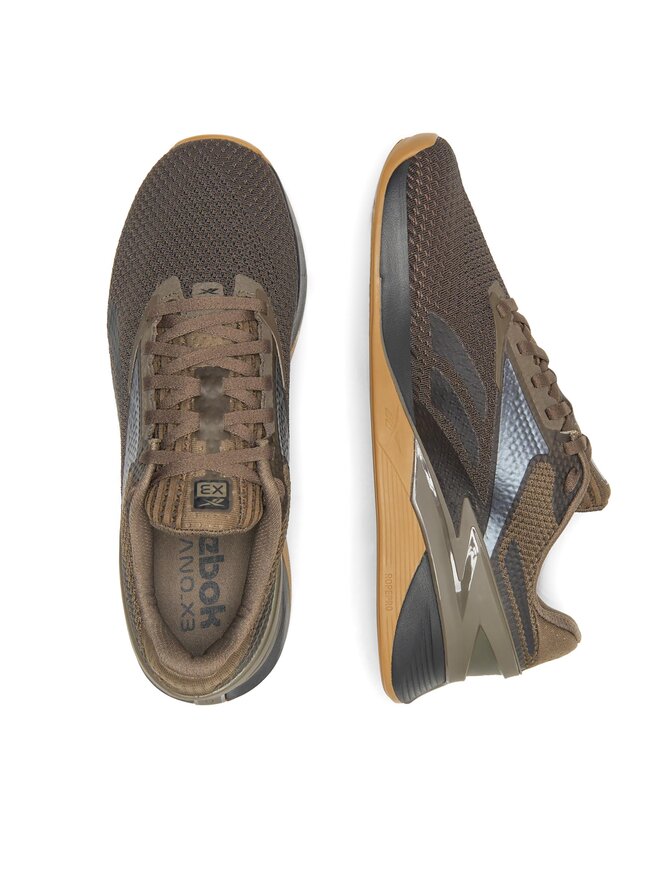 Scarpe da palestra Reebok Nano X3 100033785 M Marrone escarpe