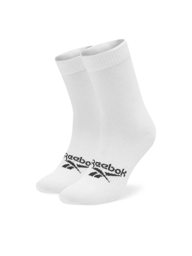 Calcetines altos para hombre Reebok Act Fo Mid Crew Sock GI0075 Blanco zapatos.es