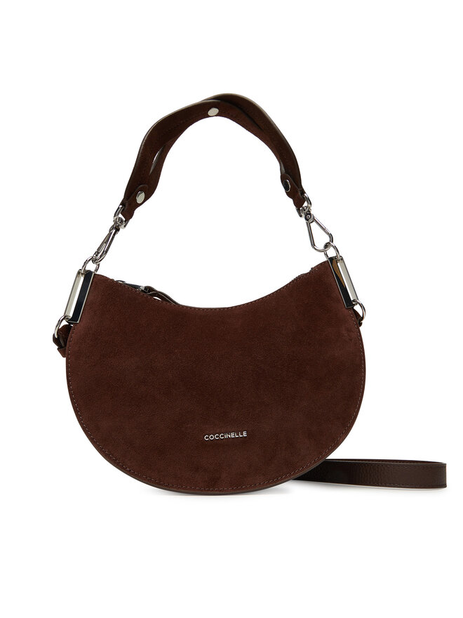 Coccinelle Ročna torba Coccinelle QKG Coccinellesunup Suede E1 QKG 13 03 Rjava