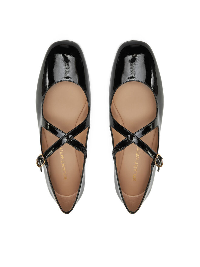 Stuart Weitzman Baleríny Stuart Weitzman Clem Flat SK070 Čierna