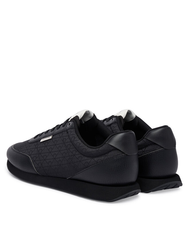 Calvin Klein Sneakers Calvin Klein Retro Runner T Lth Aop Ny HM0HM02213 Schwarz