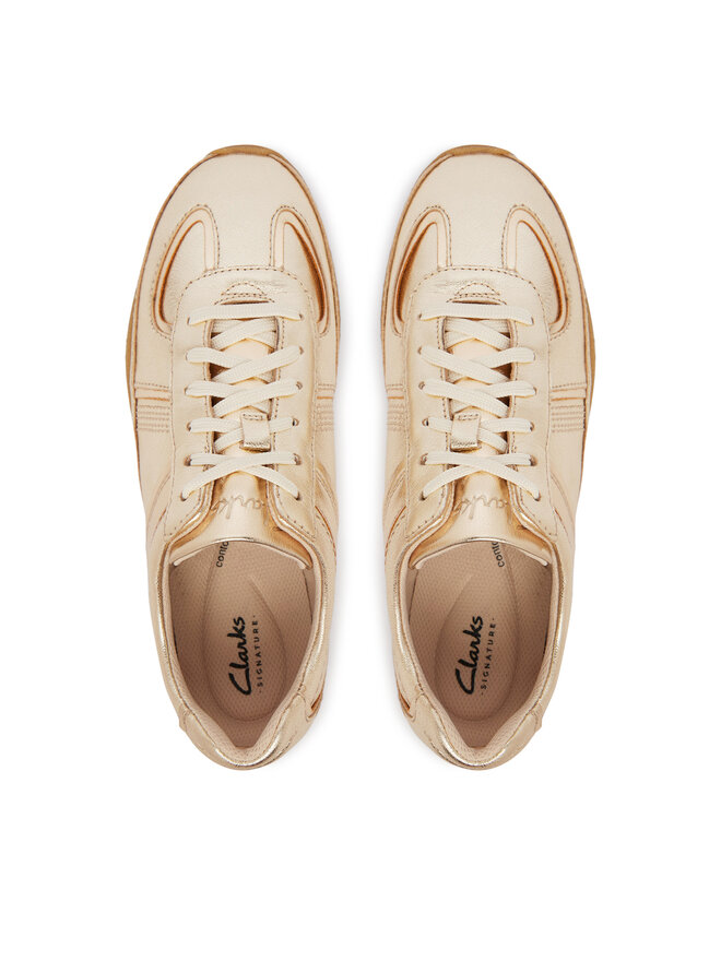 Clarks Sneakers Clarks Meridor Lo 26186585 Goldfarben