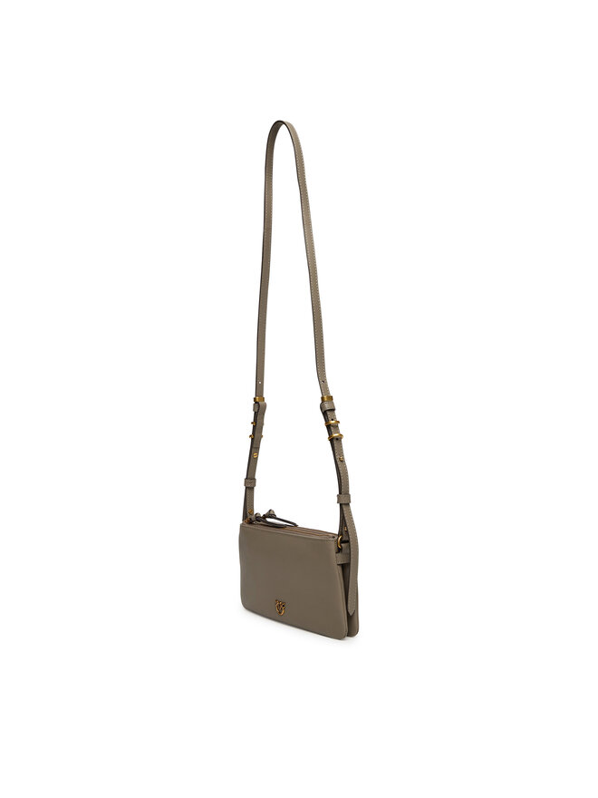 PINKO Handtasche PINKO Double Mini Al 25-26 PLTT 105359 A0QO Grau