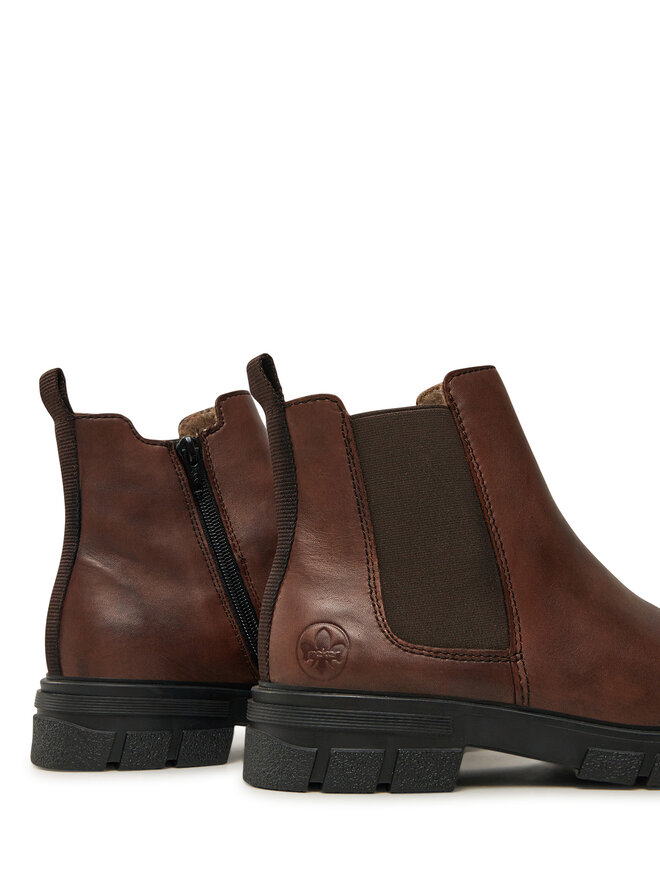 Rieker Polokozačky Rieker Z9150-25 Hnědá