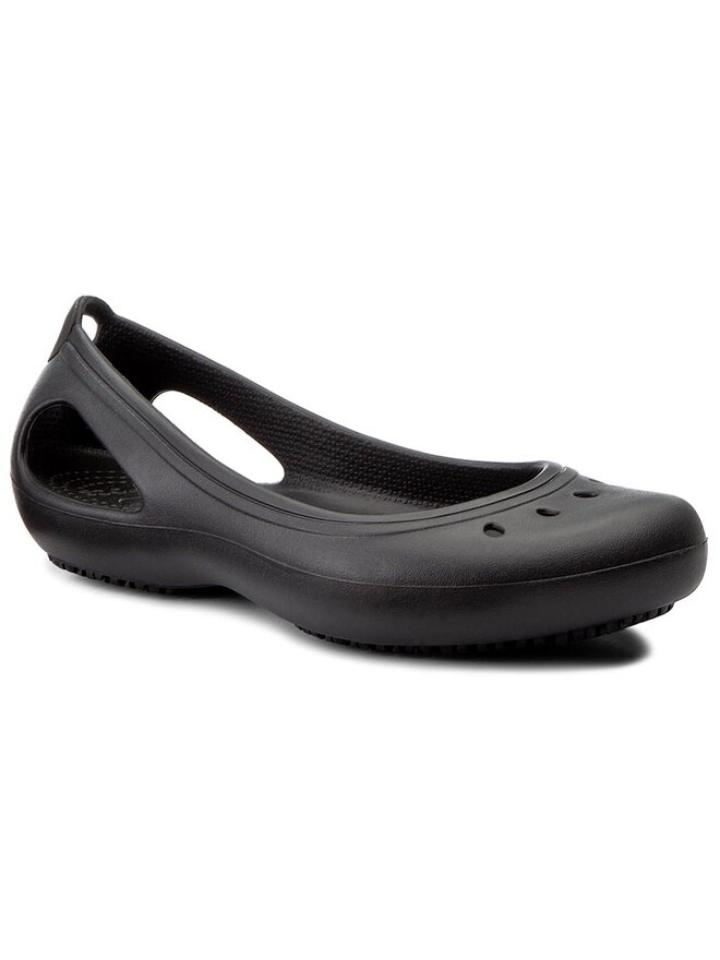 Bailarinas Crocs Kadee Work Flat W 200941 Negro zapatos.es