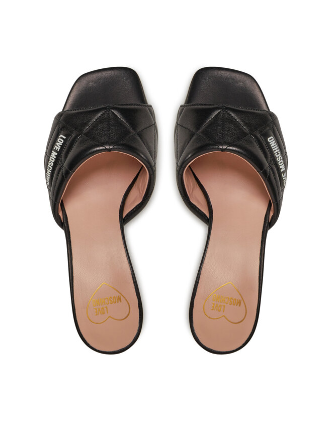 LOVE MOSCHINO Klapki LOVE MOSCHINO JA28025G1IIE0000 Czarny