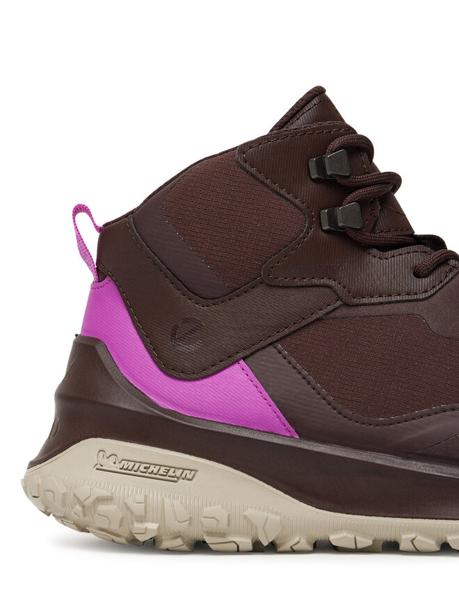 ECCO Sneakersy ECCO W Tex Mid Wp 82432361411 Hnědá