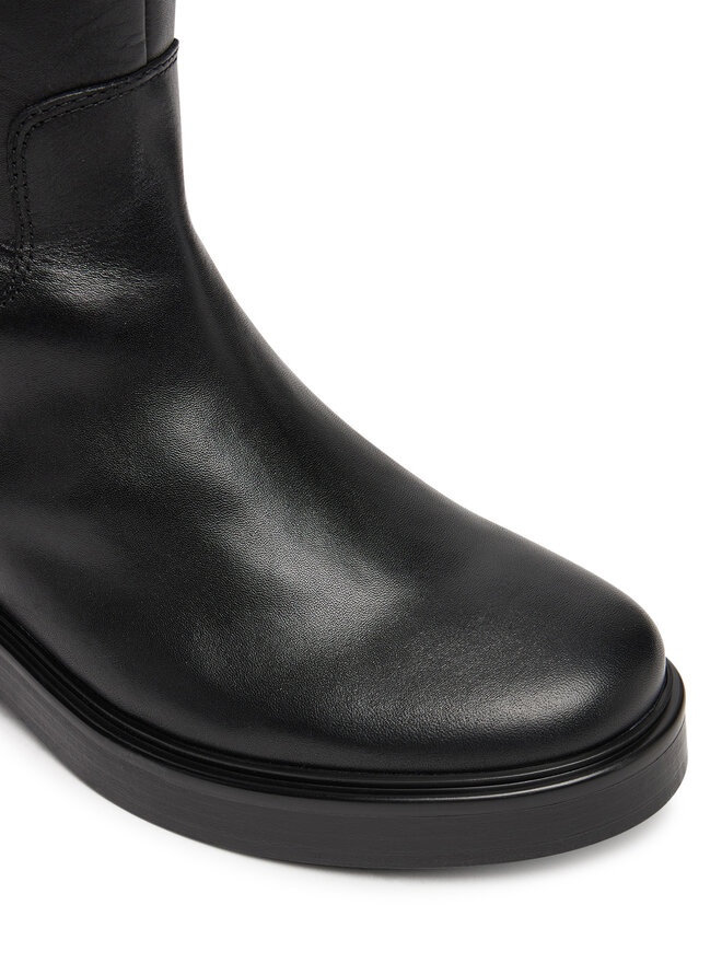 Tommy Hilfiger Čizme ispod koljena Tommy Hilfiger Horsebit Riding FW0FW08863 Crna