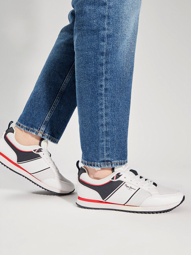 Pepe Jeans Сникърси Pepe Jeans Dublin Brand PMS40009 Бял