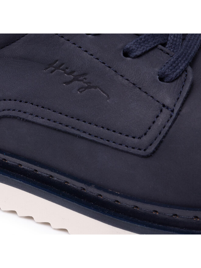 Tommy Hilfiger Scarpe basse Tommy Hilfiger Cleated Unlined Casual Nbk Shoe FM0FM04043 Blu scuro