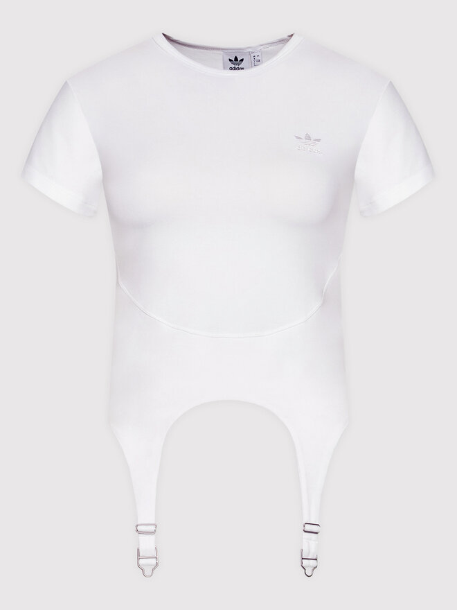 adidas adidas Футболка Always Original HF2015 Білий Tight Fit