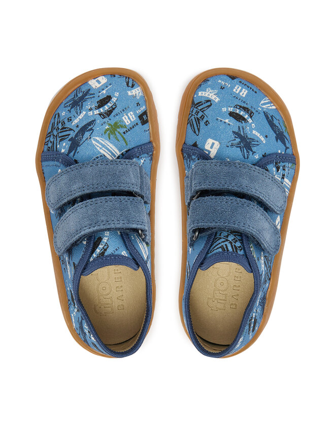 Froddo Hausschuhe Froddo Barefoot Canvas G1700440-6 S Blau