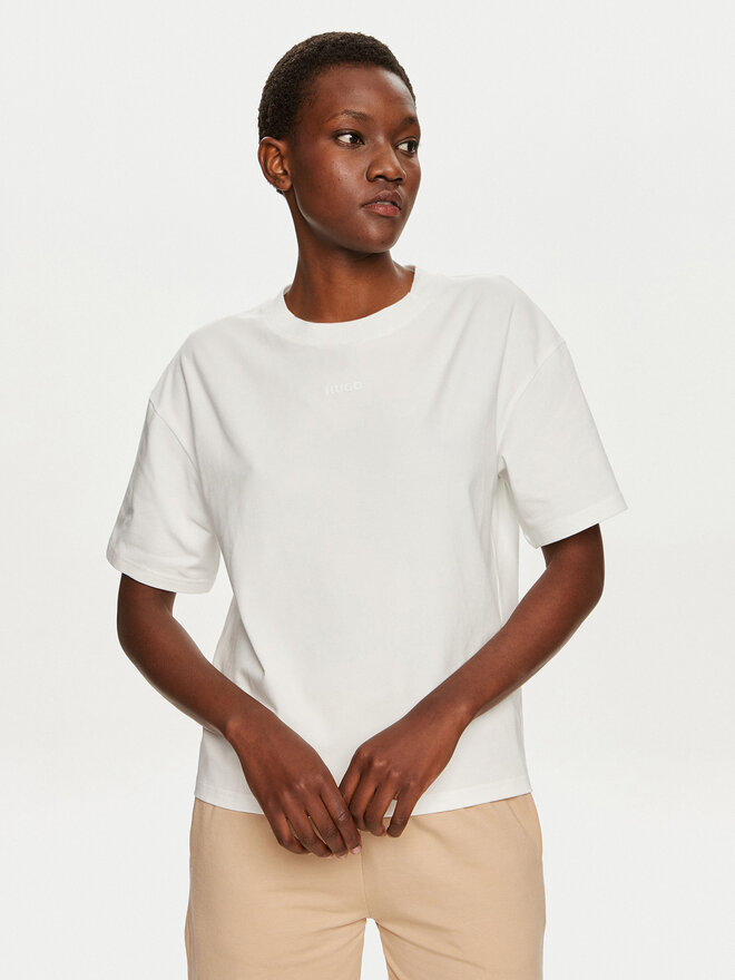 HUGO HUGO Camiseta 50490593 Beis Relaxed Fit