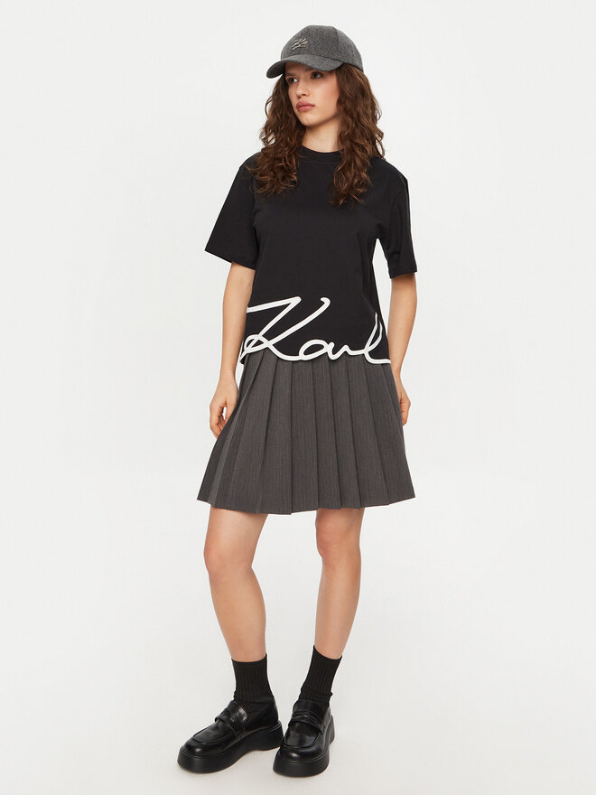 KARL LAGERFELD KARL LAGERFELD T-Shirt A1W17013 Μαύρο Relaxed Fit