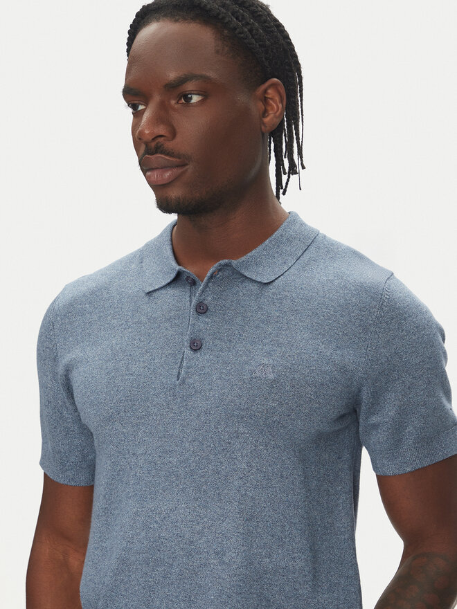 Lindbergh Lindbergh Pólóing 30-800159 Kék Slim Fit