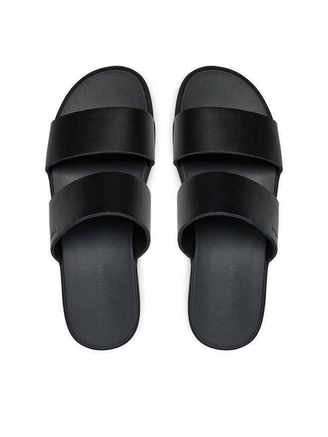 Calvin Klein Klapki Calvin Klein Double Strap HM0HM01414 Czarny