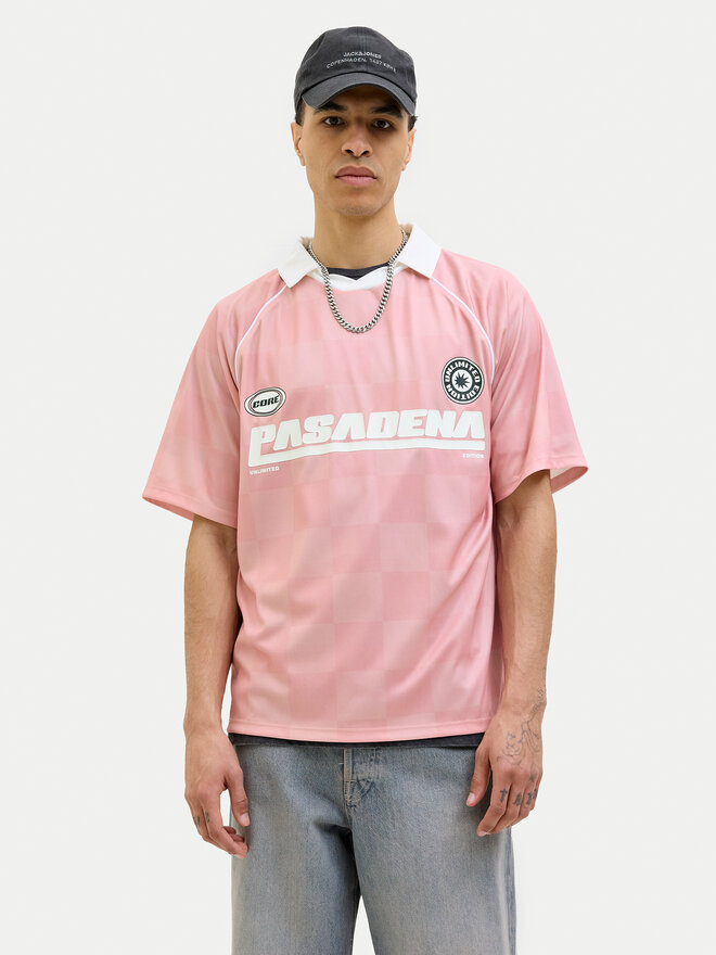 Jack&Jones Jack&Jones Pólóing Retreat 12277379 Rózsaszín Loose Fit