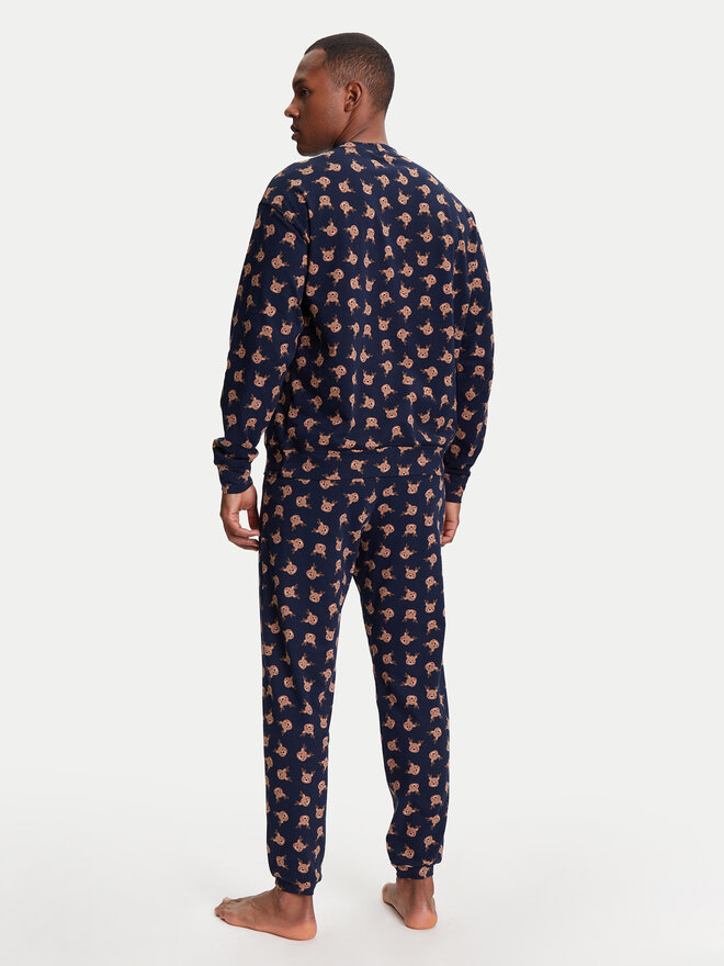 United Colors Of Benetton United Colors Of Benetton Pidžama 38DK4P02L Tamnoplava Regular Fit