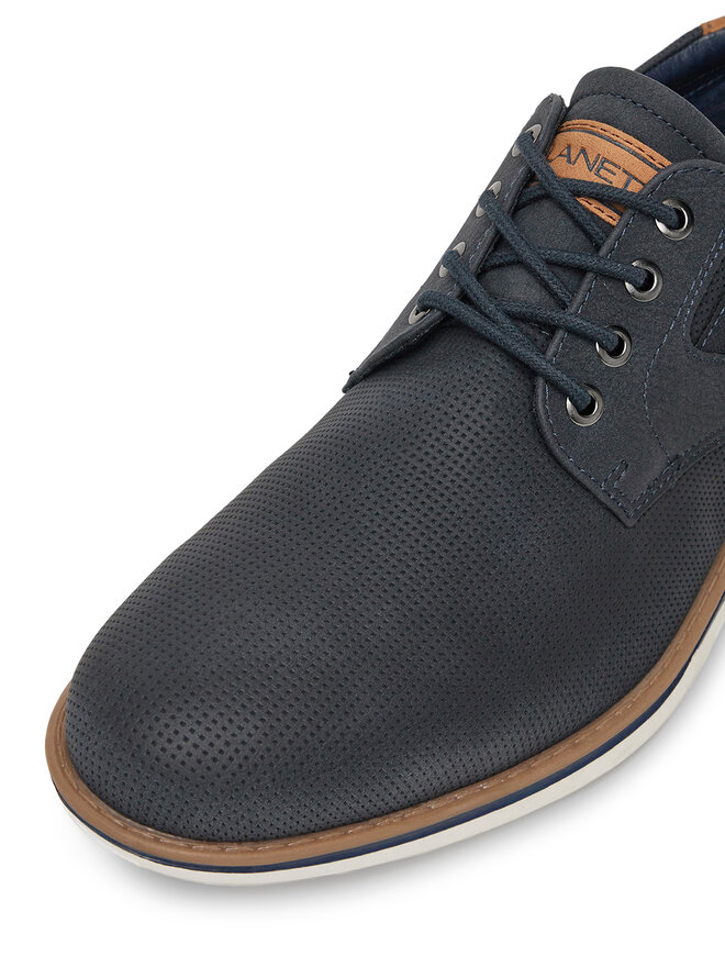 Lanetti Pantofi Lanetti LINOS2-101 MBS Bleumarin