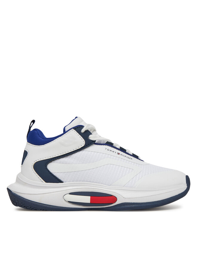 Tommy Hilfiger Sneakersy Tommy Hilfiger Low Cut Lace-Up T3B9-33884-1695 Biały