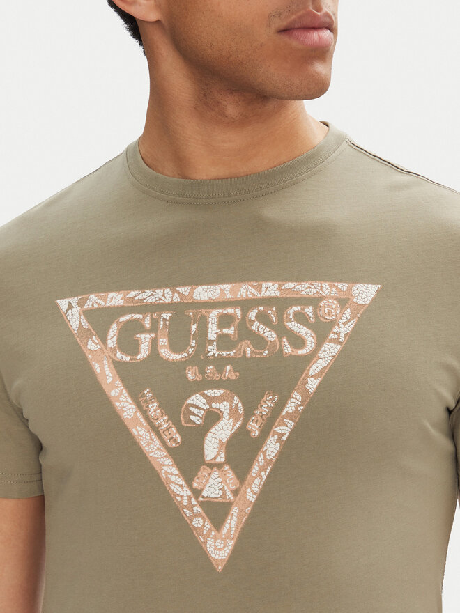 Guess Guess Camiseta M5GI06 I3Z14 Verde Regular Fit