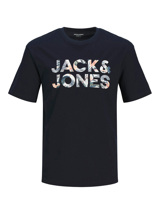 Jack&Jones Jack&Jones Marškinėliai Bryan 12268127 Tamsiai mėlyna Relaxed Fit