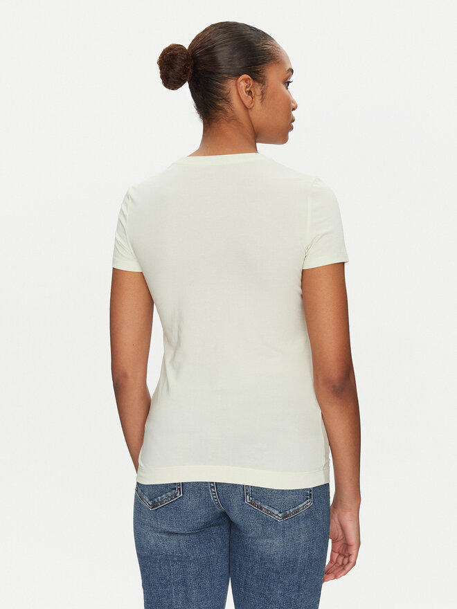Guess Guess Marškinėliai W5GI04 J1314 Geltona Slim Fit