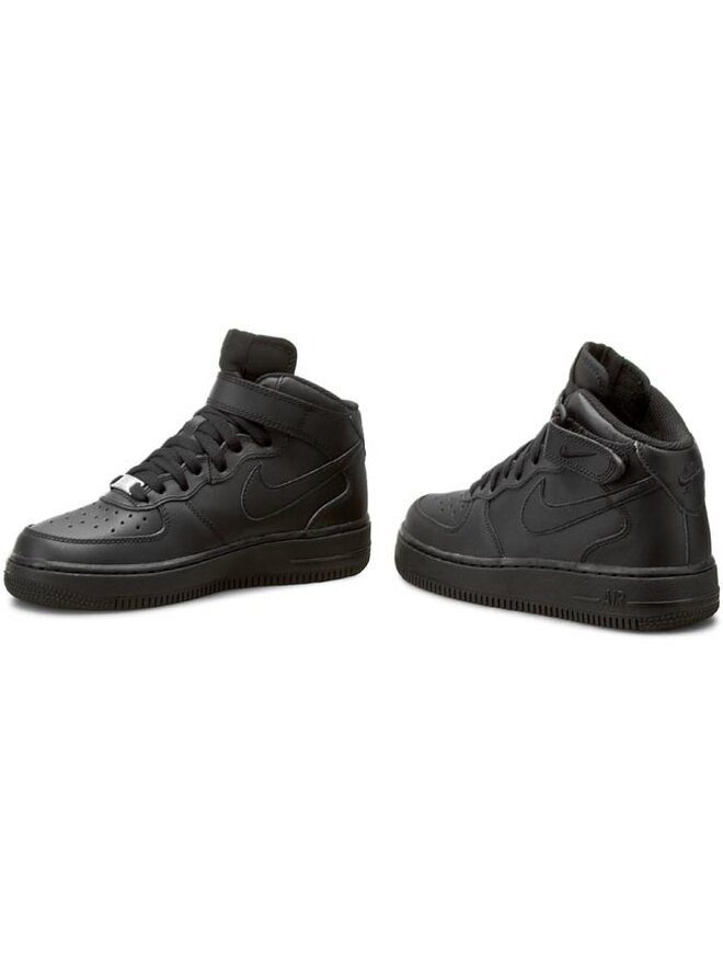 Nike Sneakersy Nike Air Force 1 Mid (GS) 314195 004 Černá
