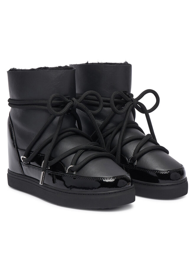 Inuikii Schneeschuhe Inuikii Gloss Wedge 1001.004.0052 Schwarz