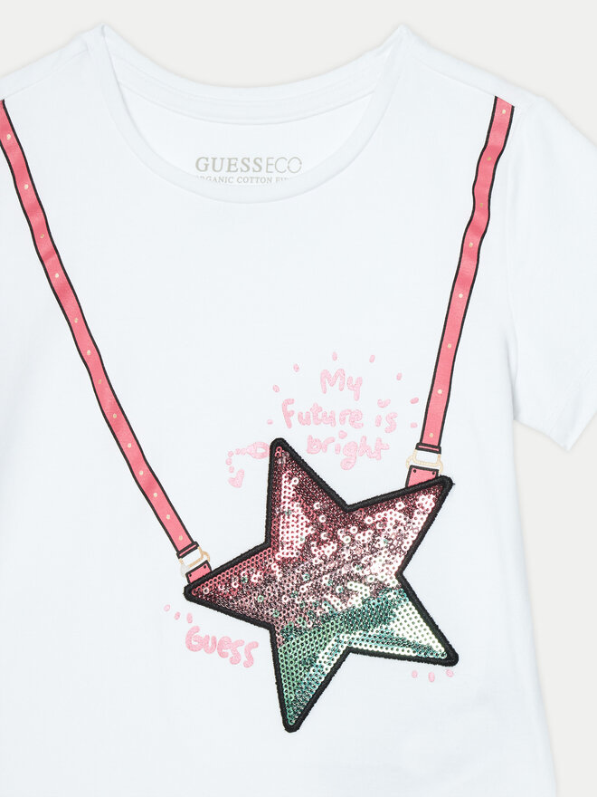 Guess Guess Marškinėliai K5RI19 K6YW4 Balta Regular Fit