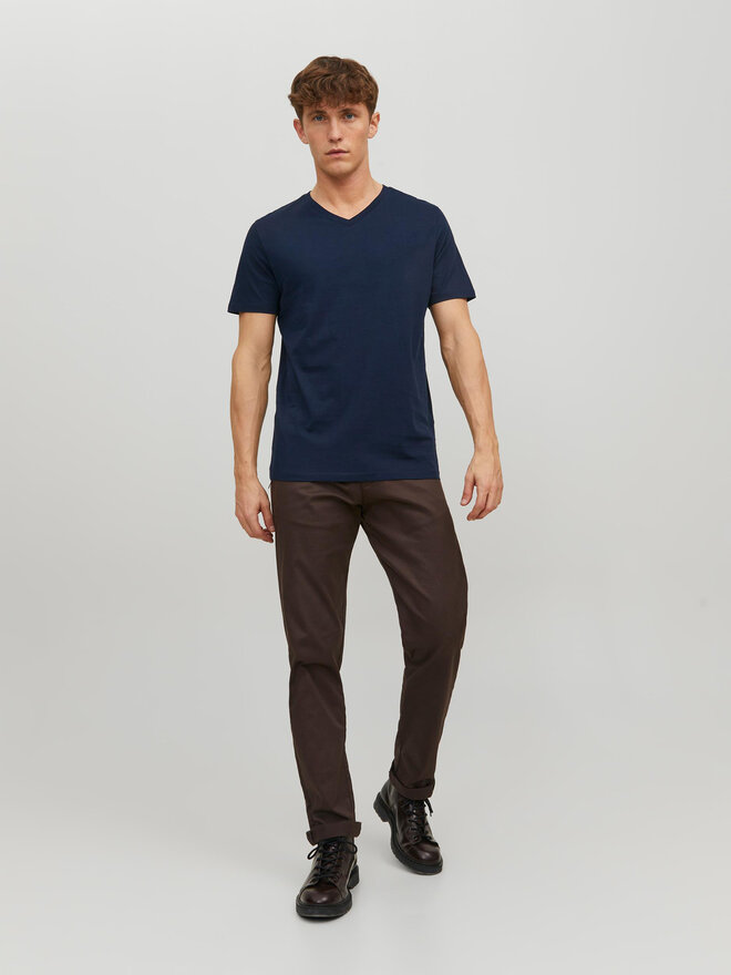 Jack&Jones Jack&Jones Marškinėliai Basic 12156102 Tamsiai mėlyna Standard Fit
