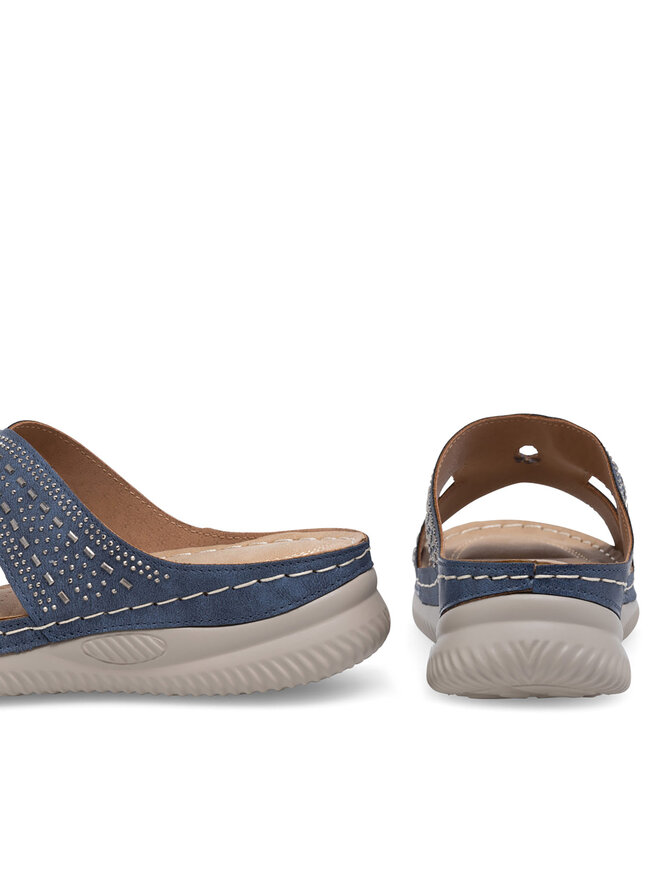 Clara Barson Pantoletten Clara Barson WYL05010-30 Blau