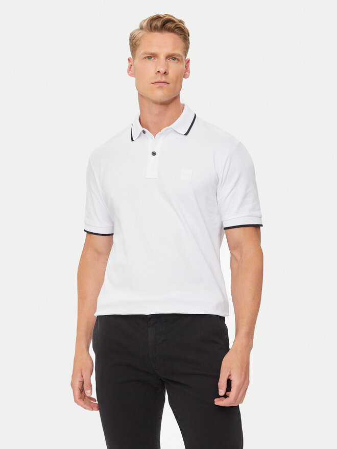 BOSS Boss Poloshirt Passertip 50507699 Weiß Slim Fit