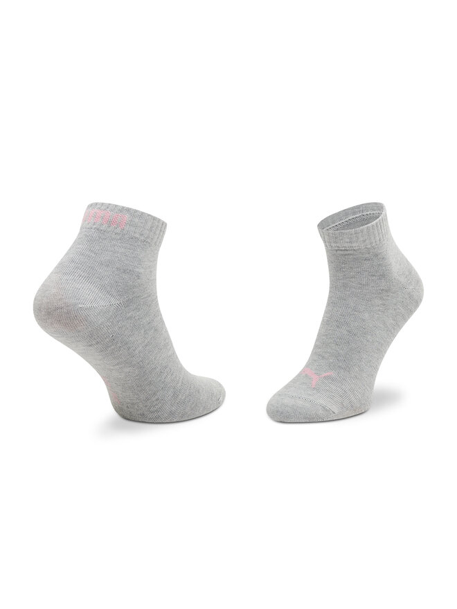 Puma 3 sieviešu zemo zeķu pāru komplekts Puma Quarter 906978 08 Rozā
