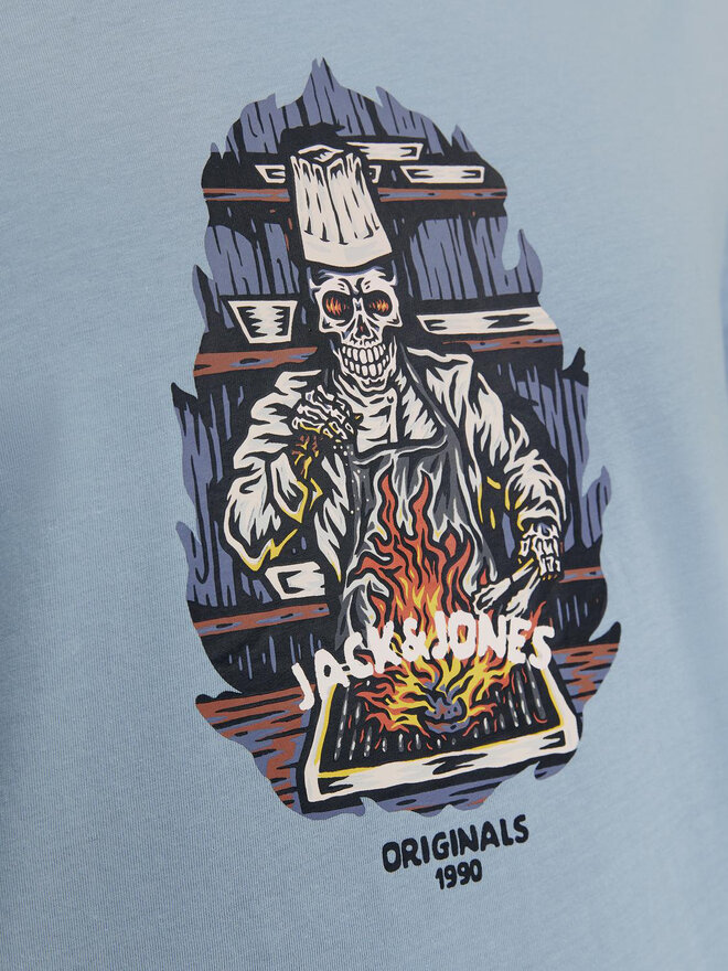 Jack&Jones Jack&Jones Marškinėliai Seven Skull 12262491 Žalia Regular Fit