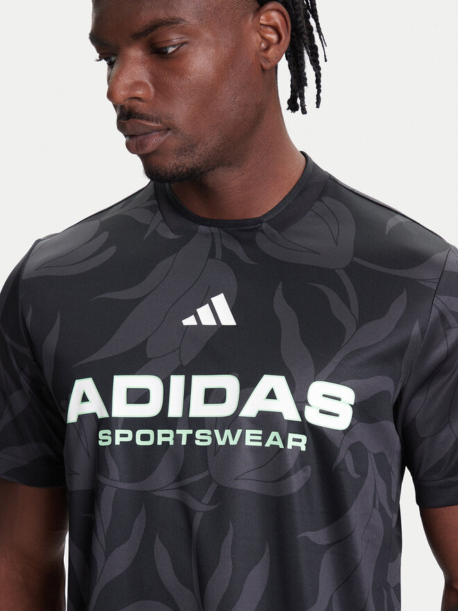 adidas adidas Marškinėliai Common Goal JW0247 Juoda Regular Fit